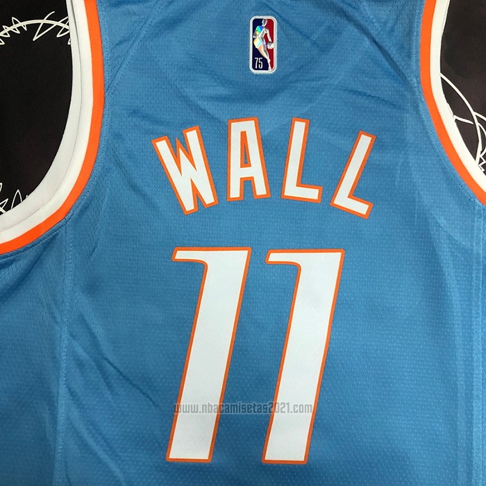 Camiseta Los Angeles Clippers John Wall #11 Ciudad 2021-22 Azul
